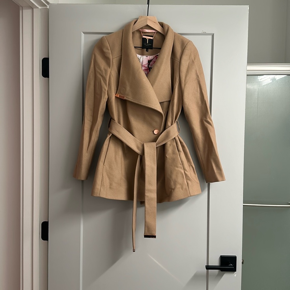 Ted Baker Short Wool Wrap Coat